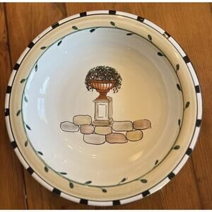 Deruta 9” Bowl Signed Fratelli Mari for Vespucci LTD Made In Italy